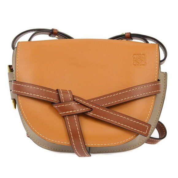 Loewe Brown Gate Small Shoulder Bag - Picture 1 of 6